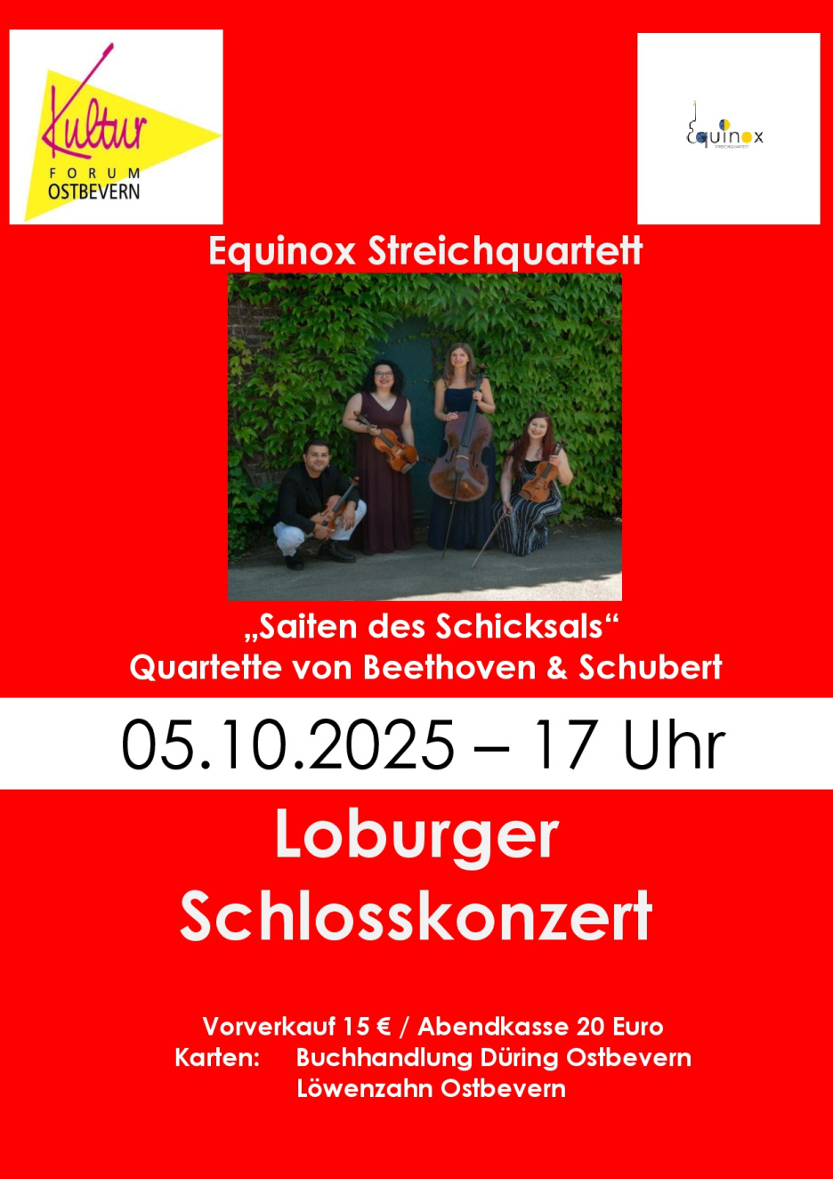 Plakat Equinox Streichquartett